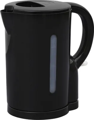 Produktbild von Wasserkocher schwarz und weiss 1,7 Liter 2200 W Reisekocher Kocher, Farbe:Schwarz