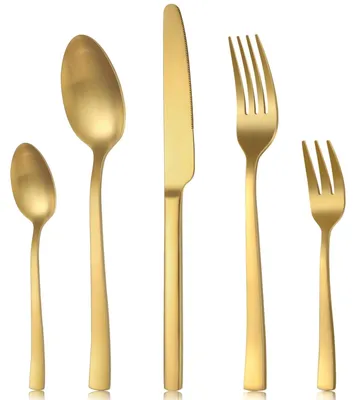 Image de Set de couverts 30 pièces pour 6 personnes en acier inoxydable de haute qualité
