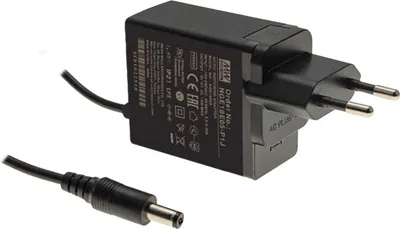 Produktbild von MEANWELL NGE18E24-P1J Steckernetzteil 18W 24V 0,75A  5,5*2,1mm Hohlstecker
