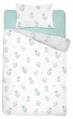 Produktbild von Mayamoo Baby Baumwoll-Bettwäsche 100x135cm Süße Elefanten