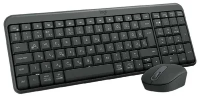 Produktbild von Logitech ERGO MK250 Combo, Kabellos, RF Wireless + Bluetooth, AZERTY, Graphit, Maus enthalten