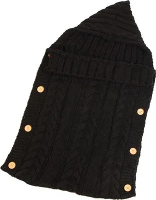 Produktbild von Jumada's - Schlafsack Baby - Kinderwagen - Decke - Knöpfe - Baby - Babyzimmer - Mutterschaftsgeschenk - Layoutrahmen Baby - Schwarz