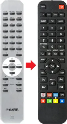 Produktbild von Fernbedienung geeignet für YAMAHA CDC9-WRS6060 | CDC9WRS6060 | CDS300