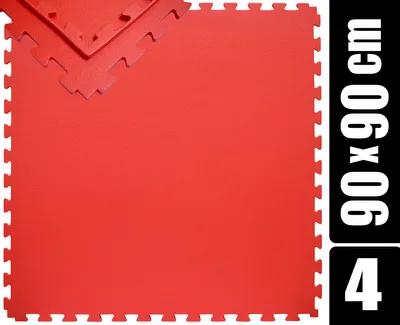 Immagine prodotto di tappeto da allenamento 180x180 XL con bordo - set di 4 tappetini 90x90