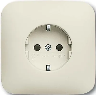 Zdjęcie produktu dla Busch-Jaeger 2013-0-4383, CEE 7/3, 2P+E, Biały, 250 V, 16 A, 81 mm