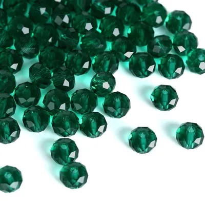 Image de Omgoods - Perles en verre, 84 pièces - Perles facettées de 8 mm - Perles galvanisées - Fabrication de bijoux - Décorations de mariage faites maison - Verre de haute qualité - Perles pour bijoux