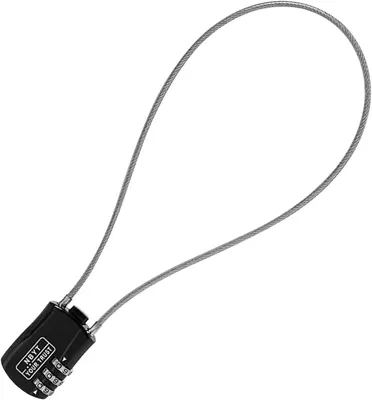 Produktbild von Kabelschlösser mit Zahlenkombination - 41 cm - Schwarz