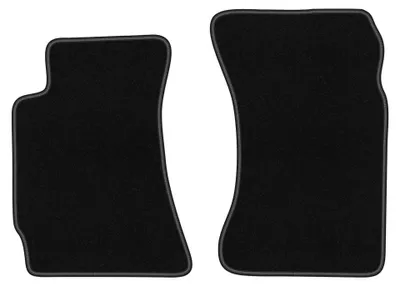 Productafbeelding van Velours voormatten voor Subaru Forester II 2002-2008 (SUV) – 2-delig, zwart, op maat – Wielganizator BASIC