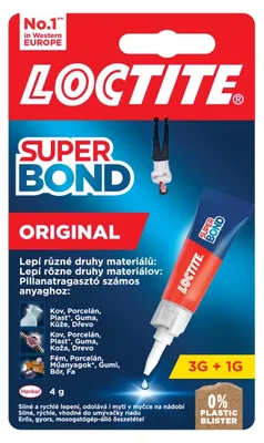 Obrázok produktu pre Lepidlo sekundové LOCTITE Super Bond Original, blister 4g