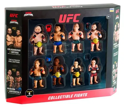Immagine prodotto di P.M.I Kids World UFC OCTAGON FIGHTERS S1 FIGURINE DA COLLEZIONE - CONFEZIONE DELUXE DA 8 PEZZI