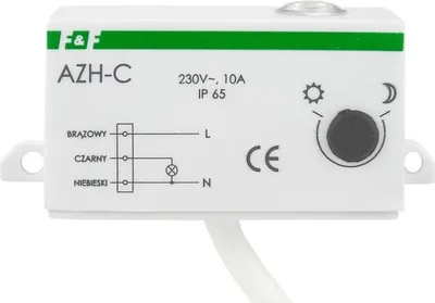 Image de Interrupteur crépusculaire avec capteur de lumière interne Capteur crépusculaire F&F AZH-C