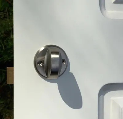 Produktbild von WC-Drehverschluss für Toilettentüren- Rosetten |BB| Nickel matt