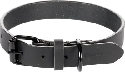 Produktbild von Flamingo Halsband Leano schwarz, Maße: 38 - 48 cm / 25 mm