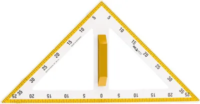 Produktbild von Zeichendreieck 45°/60 cm magnetisch