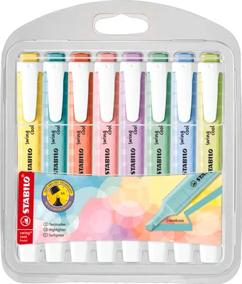 Produktbild von STABILO Textmarker swing cool Pastel Edition 8er PET-Etui