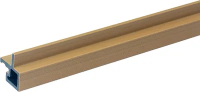 Produktbild von HOME DELUXE WPC Eckprofil SANO – Teak, 12 Stück | Abschlussprofil für Fassadenverkleidung außen