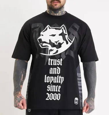 Image de T-shirt pour homme Amstaff Cruzar T-Shirt Black - 2XL