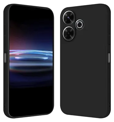 Immagine prodotto di Per Xiaomi Redmi 13 4G / Poco M6 4G Custodia protettiva in silicone nera Custodia sottile in TPU