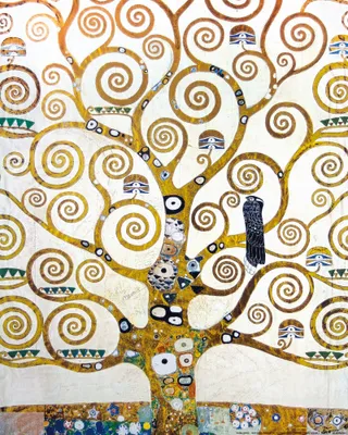 Produktbild von Gustav Klimt Kunstdruck Bild - Der Lebensbaum (Detail) (50 x 40 cm)
