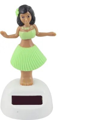 Produktbild von Lächelnde, sonnige Figur – Hula-Girl – hellgrün
