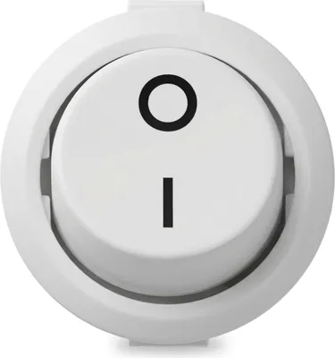 Zdjęcie produktu dla Przełącznik kołyskowy ON/OFF AC 6A/250V Przełącznik meblowy Przełącznik kołyskowy Okrągły 1-stopniowy Biały Przełącznik elektryczny Wł./Wył. do montażu w meblach
