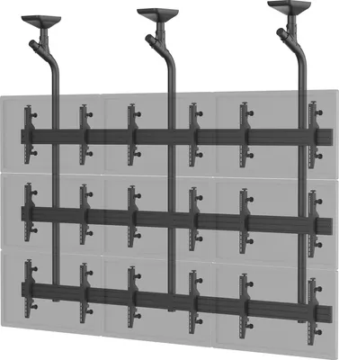 Image de Support TV plafond mur d'images 9 écrans 45''-50'' noir