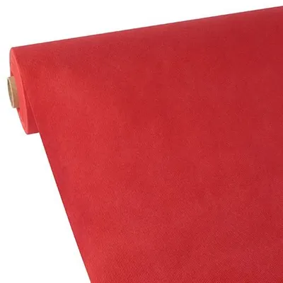 Produktbild von Papstar Tischdecke, stoffähnlich, Vlies "soft selection" 40 m x 0,9 m rot auf Rolle, 2 x 1 Rolle