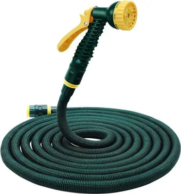 Produktbild von Famanu Gartenschlauch 25FT - Erweiterbar mit 7 Sprühmustern