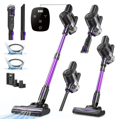 Produktbild von Bezprzewodowy odkurzacz Vactidy V8 Pro 35000 Pa, odkurzacz akumulatorowy 8 w 1, 45-minutowy samostojący odkurzacz ręczny do dywanów, sierści zwierząt, drewna i twardych podłóg