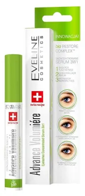 Produktbild von Eveline Advance Volumiere 3in1 - Eyelashes Concentrated Serum Wimpernserum 3in1 10 ml