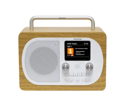 Produktbild von Noxon Eiger - Eiche - DAB+ und UKW-Radio, Bluetooth, Kopfhöreranschluss, Akkubetrieb möglich