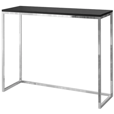 Produktbild von Furneo | Konsolentisch - 100 cm - Schwarz matt / Chrom matt - Elegantes Design - Hochwertige Verarbeitung