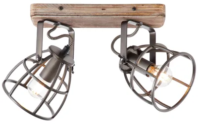 Produktbild von BRILLIANT Spotbalken, 2-flammig Matrix schwarz IP20 E14 28 Watt dimmbar g. f. Tropfenlampe