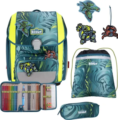 Produktbild von Scout Genius DIN Action Schulranzen Set 4tlg.