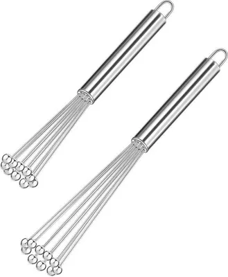 Immagine prodotto di Set di utensili da cucina in acciaio inossidabile, piccolo, per cucinare e frullare, 2 pezzi