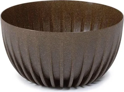 Produktbild von HowHomely Blumentopf Rund 16 cm Höhe, Pflanzkübel, Braun Übertopf für garten balkon