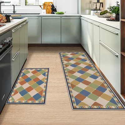 Image de Lot de 2 tapis de cuisine antidérapants et absorbants