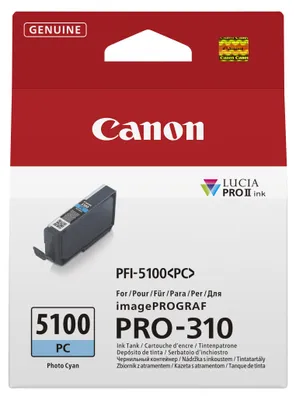 Productafbeelding van Canon 6956C001: Canon PFI-5100 PC, fotocyan inktpatroon voor printers
