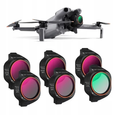 Zdjęcie produktu dla Zestaw Filtrów 6w1 Filtr CPL + ND/PL ND8 ND16 ND32 ND64 do DJI Mini 5 Pro / SKU.1676