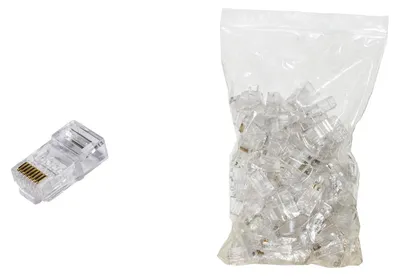 Immagine prodotto di Connettore RJ45 Cat.6 UTP non schermato per cavi flessibili LKPL86U - 100 pezzi