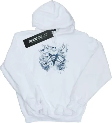 Produktbild von Disney - "Nightmare Before Christmas Paint Spray Carers" Kapuzenpullover für Herren BI16498 (3XL) (Weiß)