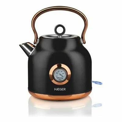 Produktbild von Haeger EK-22B.024A, 1,7 l, 2200 W, Schwarz, Gold, Überhitzungsschutz, Drahtlos