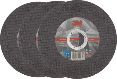 Immagine prodotto di disco da taglio 3M Silver, T41, 125 × 1 mm, 3 pezzi, 51790