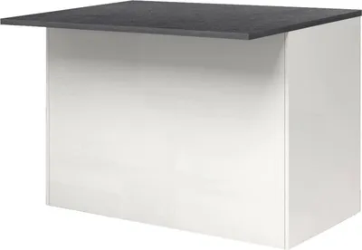 Produktbild von Dmora Kücheninsel Emmanuel 125x90x90h cm Weiß, 2 Regale