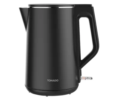 Image de Tomado Tomado TWK1708B - Bouilloire - 1,7 litre - double paroi - 2200 Watt - BPA free - noir mat