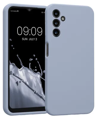 Produktbild von kwmobile Hülle kompatibel mit Samsung Galaxy A14 5G - Hülle Silikon gummiert - Handyhülle - Handy Case in Hellblau matt
