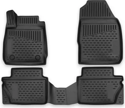 Zdjęcie produktu dla 2008-2017 Ford Fiesta 4-drzwiowe dywaniki podłogowe TPE czarne 4 szt