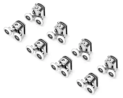 Produktbild von Set mit 8 Duschkabinentür-Rollen, 23 mm, für Badezimmer