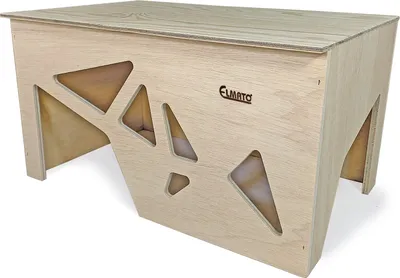 Produktbild von Elmato 12138 Alpha Hasenhaus Nagerhaus Hasen Kaninchen aus Holz, 43x28x25cm