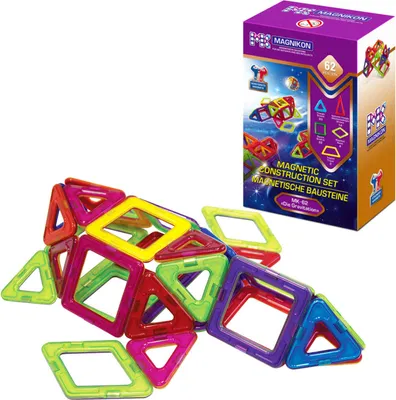 Produktbild von MAGNIKON Magnetische Bausteine Die Gravitation | Magnetbausteine | Kinderspielzeug ab 3 Jahre | Geschenk Für Mädchen, Jungen | Montessori Spielzeug | Magnete Kinder | Konstruktionsspielzeug